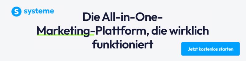 Systeme.io All-in-One Marketing Plattform